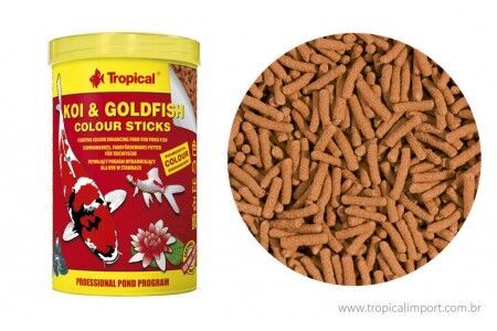 Храна под формата на плуващи пръчици Tropical Koi & Goldfish Colour Sticks